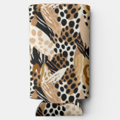 ヒョウ印刷クーラーボックス スリム缶クーラー (裏面)