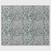 ヒョウ印刷グラフィック折り返し紙 ラッピングペーパー (フラット)