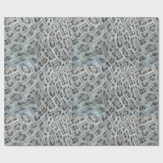 ヒョウ印刷グラフィック折り返し紙 ラッピングペーパー (フラット)