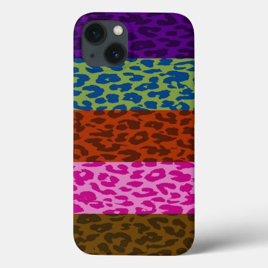 ヒョウ印刷スキンストライプパターン3 Case-Mate iPhoneケース (裏面)