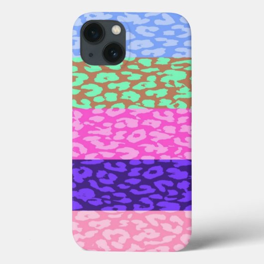 ヒョウ印刷スキンストライプパターン9 Case-Mate iPhoneケース (裏面)