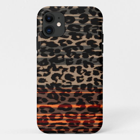ヒョウ印刷スキンレトロ2 Case-Mate iPhoneケース (裏面)