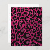 ヒョウ印刷スクラップブック紙 – ピンク (正面/裏面)