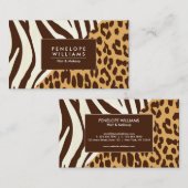 ヒョウ印刷ゼブラ印刷 名刺 (正面/裏面)