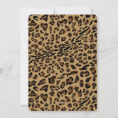 ヒョウ印刷ツリーオーナメントクリスマス妊娠 シーズンカード (裏面)