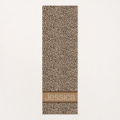 ヒョウ印刷パタパーソナライズされたーン ヨガマット (正面)