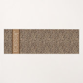 ヒョウ印刷パタパーソナライズされたーン ヨガマット (正面(横))