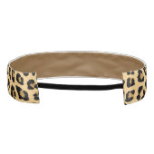 ヒョウ印刷パターン アスレチックヘッドバンド (裏面)