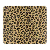 ヒョウ印刷パターン カッティングボード (正面)