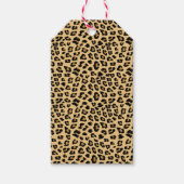 ヒョウ印刷パターン ギフトタグ (正面)