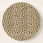 ヒョウ印刷パターン コースター (正面)