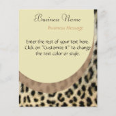 ヒョウ印刷フライヤー チラシ (正面)