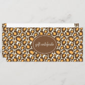 ヒョウ印刷ブティックスタイルギフト券 (正面/裏面)