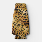 ヒョウ印刷ボトルクール ボトルクーラー (正面)