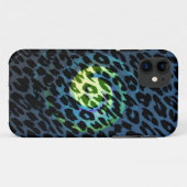 ヒョウ印刷レトロ旋回ライト Case-Mate iPhoneケース (裏面(横))
