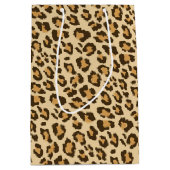 ヒョウ印刷抱き枕 ミディアムペーパーバッグ (正面)