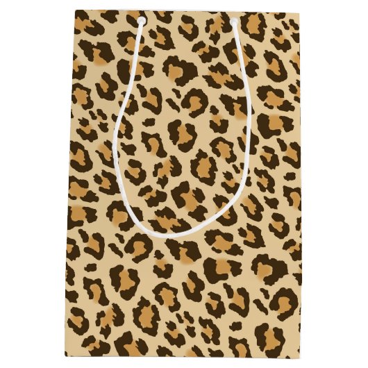 ヒョウ印刷抱き枕 ミディアムペーパーバッグ (裏面)