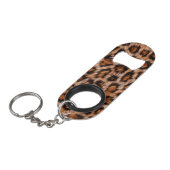 ヒョウ印刷 キーホルダー栓抜き (正面アングル)