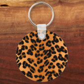ヒョウ印刷 キーホルダー (正面)