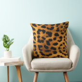 ヒョウ印刷 クッション (椅子)