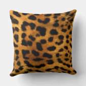 ヒョウ印刷 クッション (裏面)