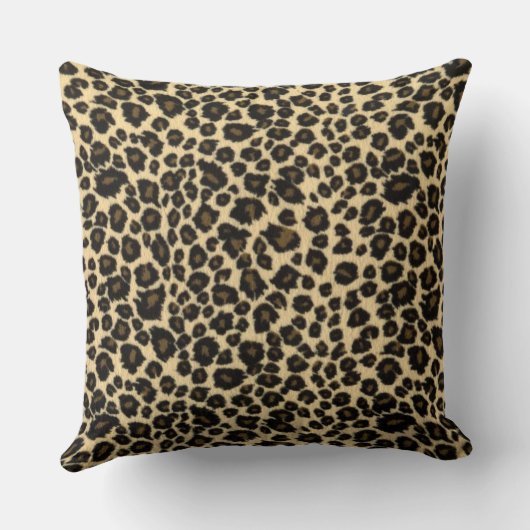 ヒョウ印刷 クッション (裏面)