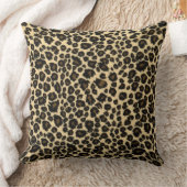 ヒョウ印刷 クッション (ブランケット)