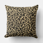 ヒョウ印刷 クッション (正面)