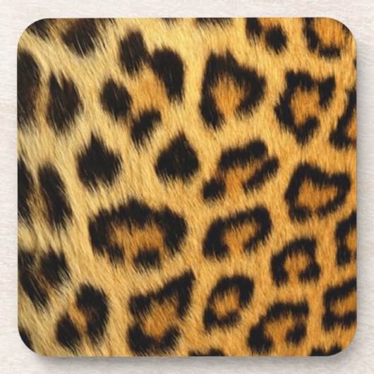 ヒョウ印刷 コースター (正面)