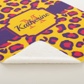 ヒョウ印刷 シェルパブランケット (3/4)