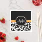 ヒョウ印刷 スタンダードカクテルナプキン (インサイチュ)