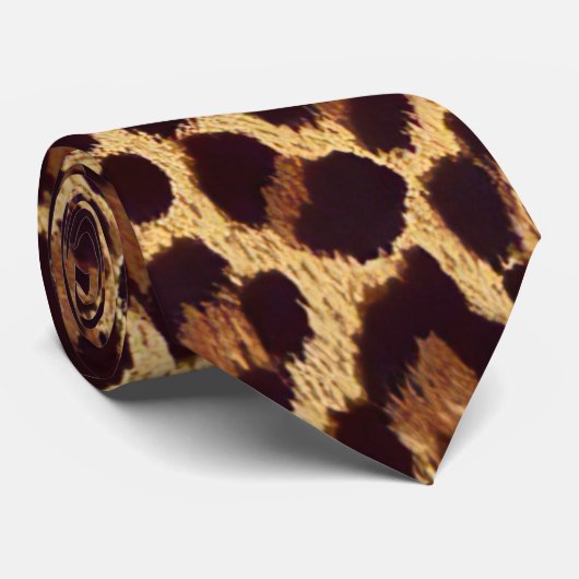 ヒョウ印刷 ネクタイ (ロール)