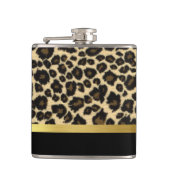 ヒョウ印刷 フラスク (正面)
