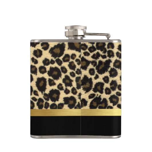 ヒョウ印刷 フラスク (裏面)