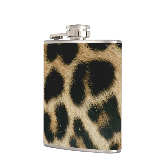 ヒョウ印刷 フラスク (左)