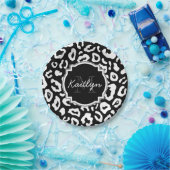 ヒョウ印刷 ペーパープレート (パーティー)