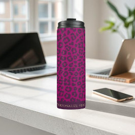 ヒョウ印刷 – マゼンタ –  タンブラー