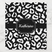 ヒョウ印刷 ワインラベル (シングルラベル)