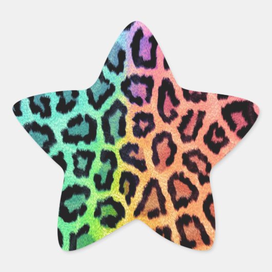 ヒョウ印刷 星シール (正面)