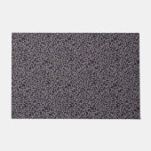 ヒョウ印刷（濃色） ドアマット (正面)