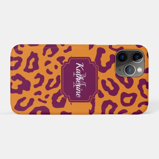 ヒョウ印刷 Case-Mate iPhoneケース (裏面(横))