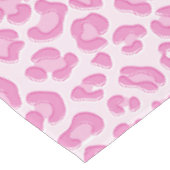 ヒョウ名門私立校風のピンクライン – レシピポスター テーブルクロス (アングル)