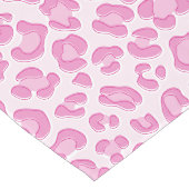 ヒョウ名門私立校風のピンク線 ロングテーブルランナー (コーナー)