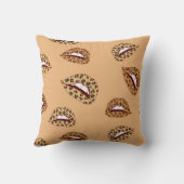 ヒョウ唇 クッション (裏面)