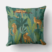 ヒョウ図解入りの、写真付きのデザイン クッション (裏面)