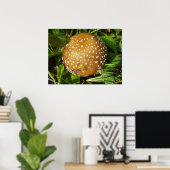 ヒョウ型きのこポスター ポスター (ホームオフィス)