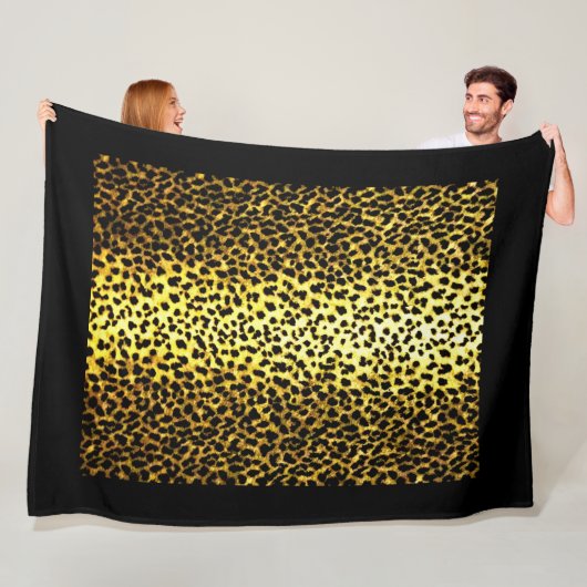 ヒョウ壁紙の写真 フリースブランケット (インサイチュ)