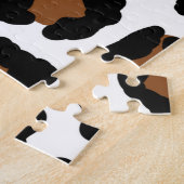 ヒョウ大きな猫ファーパターンプリント ジグソーパズル (側面)