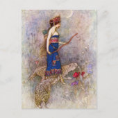 ヒョウ女王はがき ポストカード (正面)