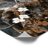 ヒョウ威厳のあるの書道ポスター ポスター (角)